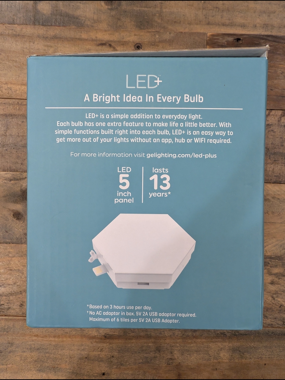 GE LED+ Color Hexagon Light Panels - Multicolor - Picture 3 of 9